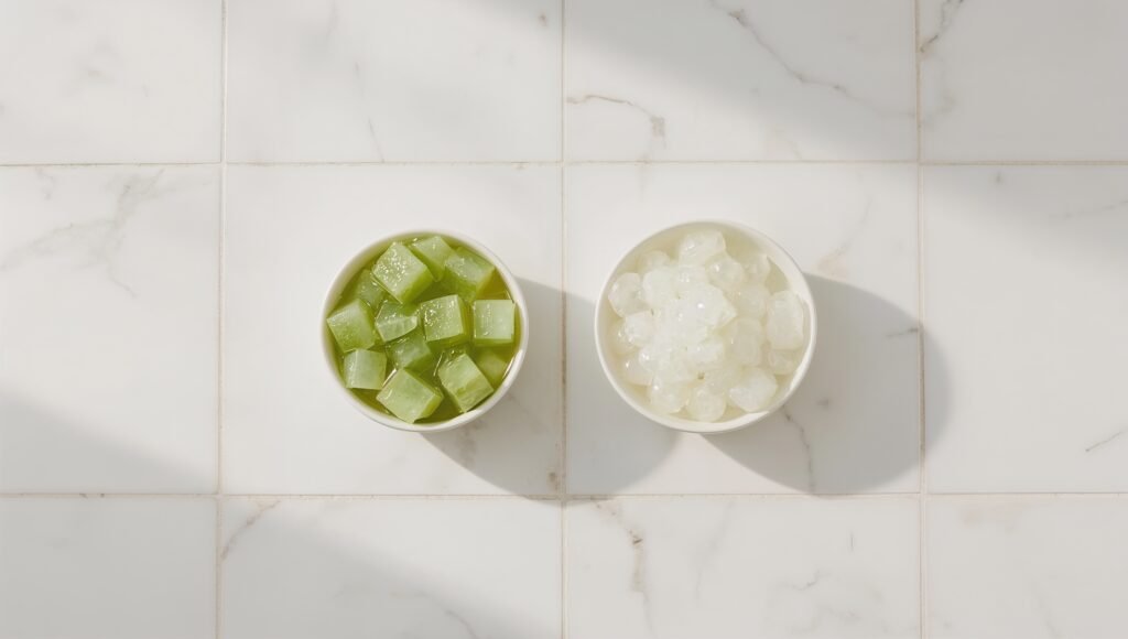 Open the boba calorie calculator—grass jelly vs pearls promo