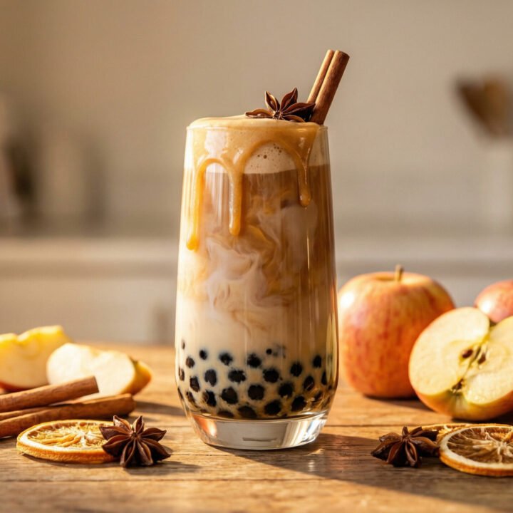 Apple Cider Chai Bubble Tea