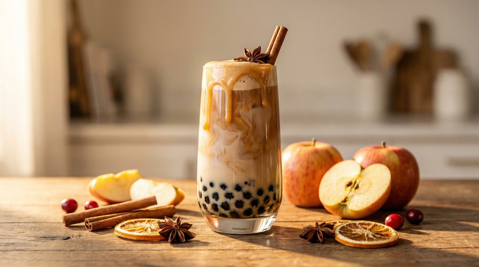 Apple Cider Chai Bubble Tea