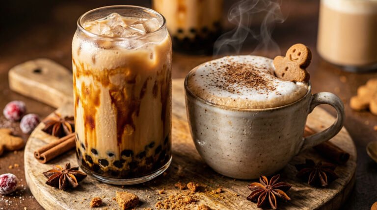 gingerbread brown sugar milk tea