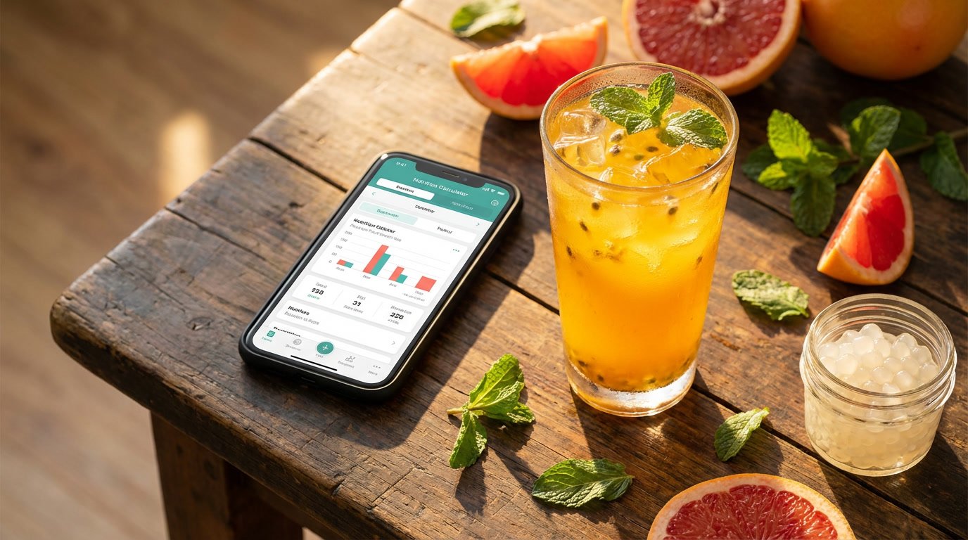 bubble tea nutrition calculator