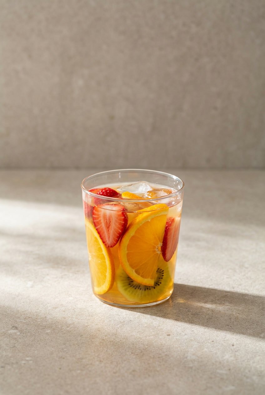 Clear fruit tea bubble tea as a lower calorie option for weight loss