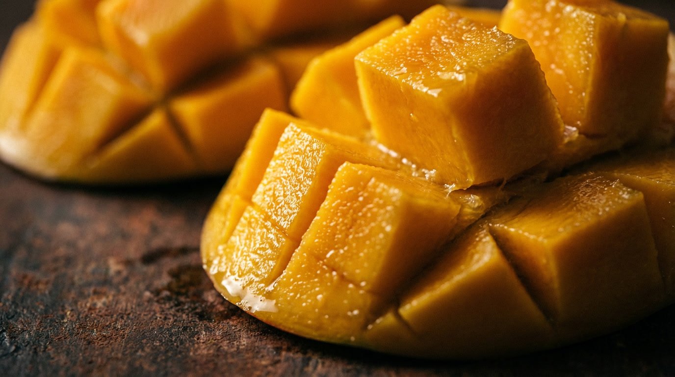 fresh mango for mango bubble tea recipe